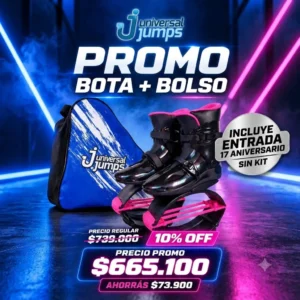 PROMO BOTA + MOCHILA TRANSPORTADORA + ENTRADA 17 ANIVERSARIO SIN KIT